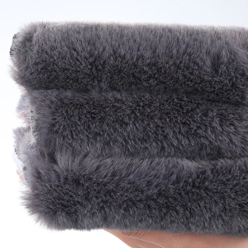 Winter Warm Knee Pads for Women Men Soft Thicken Fluff Cold-proof Leg Sleeves Faux Rabbit Fur Running Elderly Knee Protector