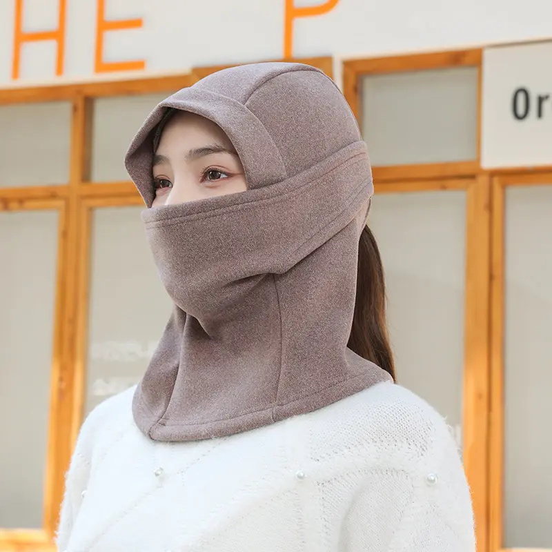 Winter Fleece Balaclava Hat Warm Full Face Mask Neck Warmer Beanies  Outdoor Sports Cycling Head Cover Sports Scarf Caps
