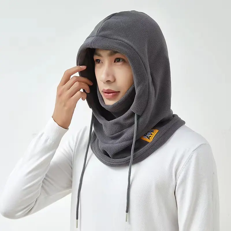 Winter Balaclava Hat with Mask Neck Warmer 3-in-1 Windproof Beanies for Men Women Masked Hat Cycling Hooded Caps
