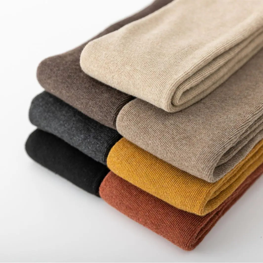 Winter Warm Leg Warmers for Women Solid Color Thick Wool Kneepad Knitted Knee High Socks Foot Cover Thermal Boot Cuff Long Socks