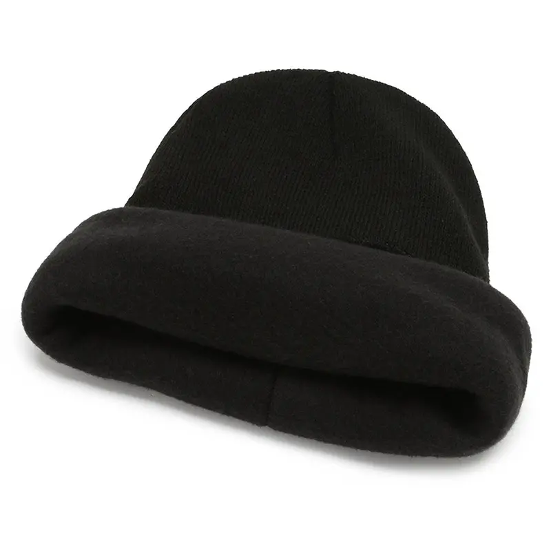 Winter Balaclava Face Mask Outdoor Windproof Knitted Woolen Beanies Hat Thicken Warm Black Ear Protection Caps