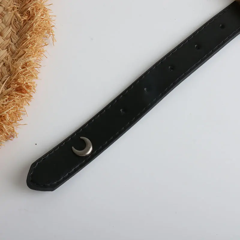 New Women PU Leather Belt Punk Retro Saturn Metal Buckle Waistband for Dress Jeans Pant Decoration Waist Strap Y2K Accessories