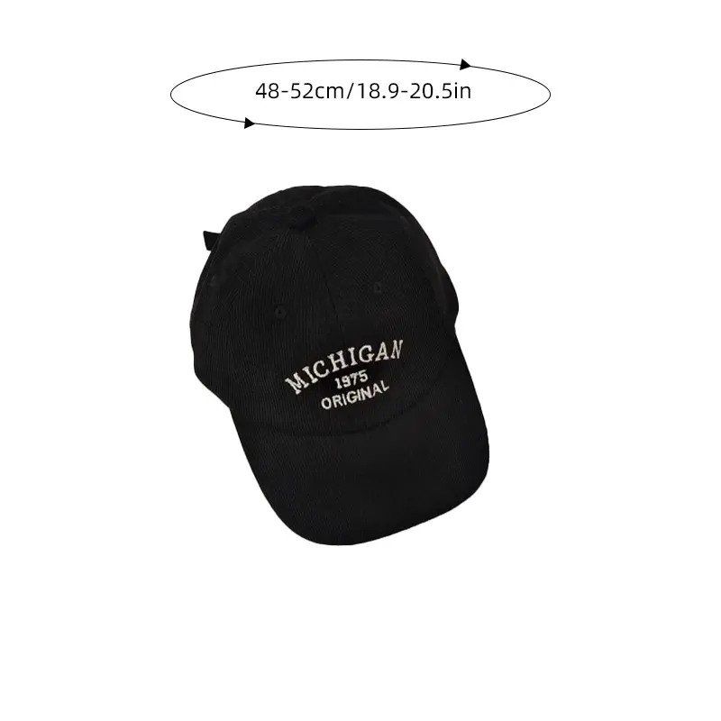 Letter Embroidered Children Baseball Cap Autumn Winter Corduroy Sport Hat for Boy Girl Vintage Hiphop Kids Snapback Hats
