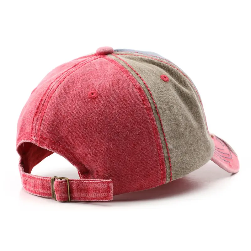 Embroidery Letter Baseball Hat Vintage Washed Cotton Snapback Cap for Men Women Versatile Summer Sports Sun Hats