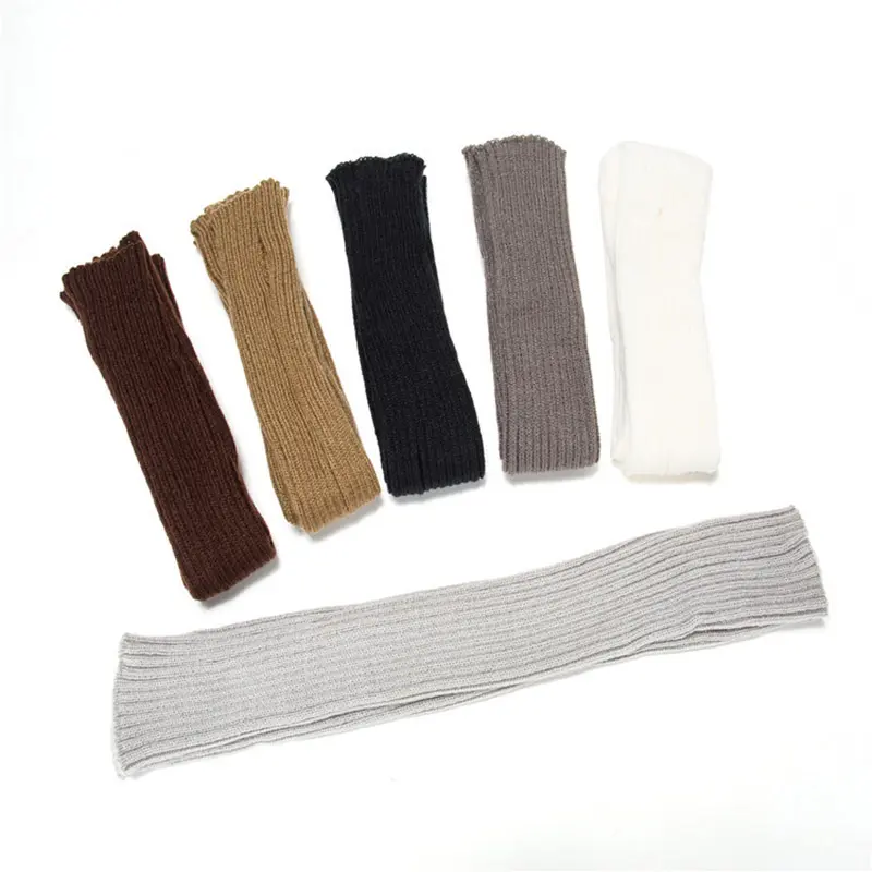 Winter Autumn Long Knitting Gloves For Women Cotton Blend Fingerless Gloves Ladies Elbow Mittens Mittens Gifts Invierno Mujer