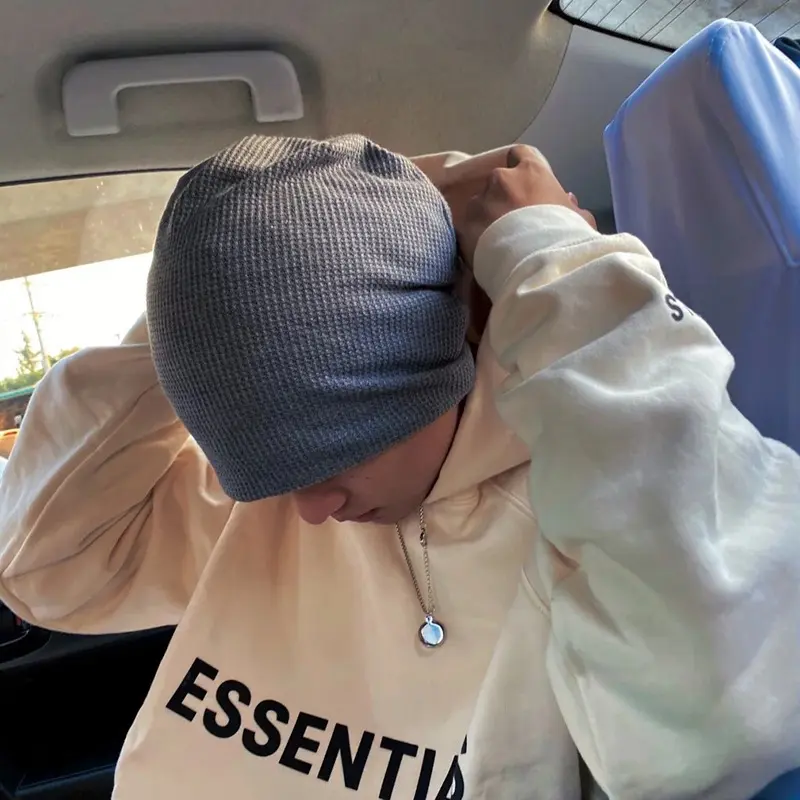 Autumn Winter Beanies Hat for Women Korean Slouchy Skull Cap Solid Color Female Knitted Warm Baggy Hats