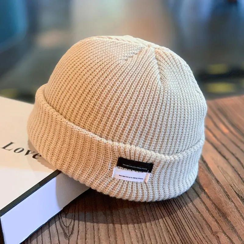 Winter Beanies for Women Men Warm Knit Wool Docker Cap Unisex Retro Hip Hop Dome Skullcap