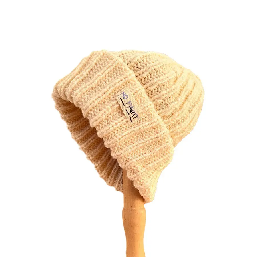 Winter Women Beanie Cap Solid Color Warm Knitted Skullies Hat for Lady Girl Korean Soft Thick Crochet Beanies Caps Bonnet шапка