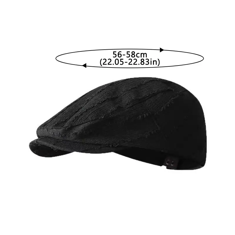 Solid Color Beret Cap for Women Japanese Retro Striped Painter Hat Spring Summer Versatile Thin Newsboy Caps Female Gift