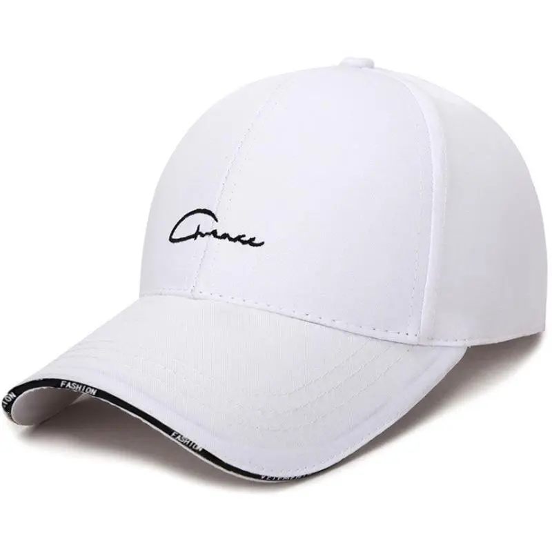 Men Baseball Hat Solid Color Letter Embroidery Wild Snapback Cap Hip Hop Spring Summer Travel Women Sun Protection Caps