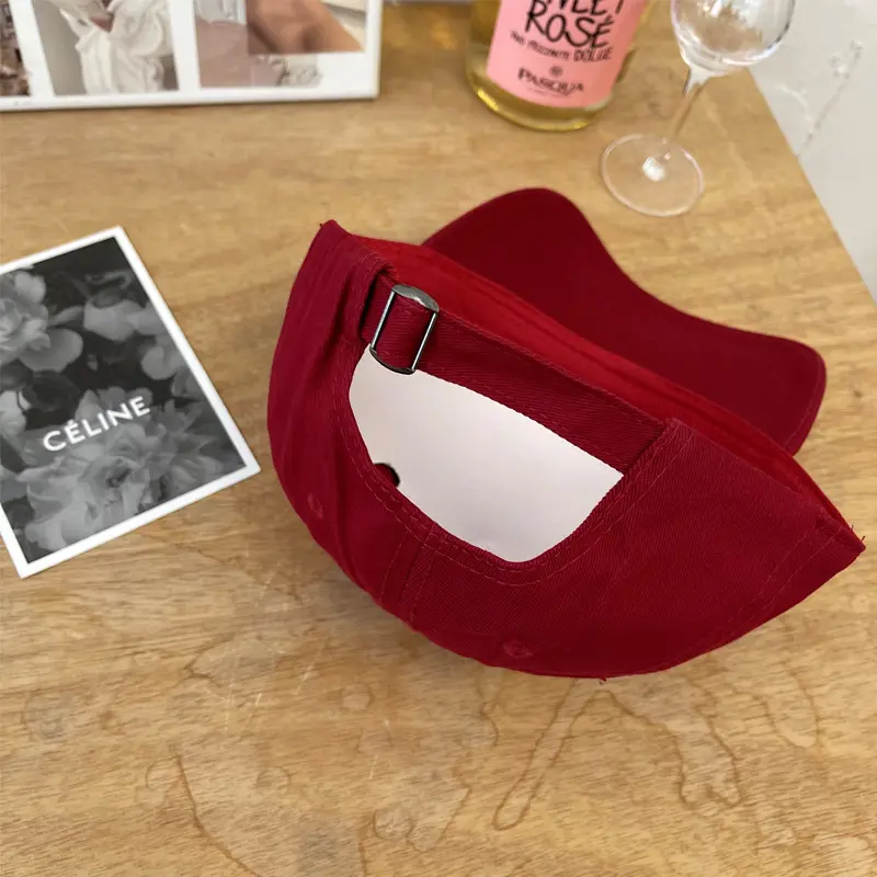 Summer Letter Embroidered Baseball Cap Korean Cotton Peaked Cap for Women Men Outdoor Adjustable Sport Sun Hats