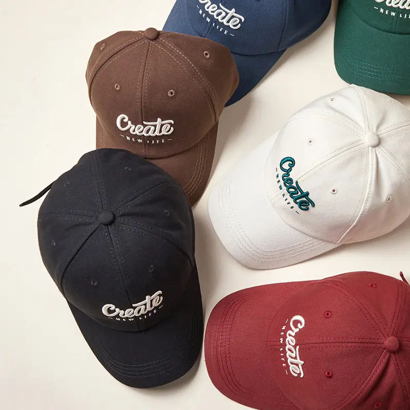 Letter Embroidered Baseball Cap for Women Summer Sunshade Curved Brim Sun Hat Korean Hip Hip Lady Snapback Caps