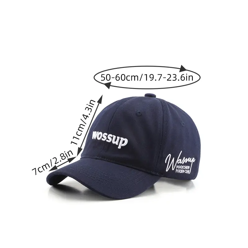 Letter Embroidery Baseball Cap Korean Solid Color Women Snapback Hat Summer Soft Cotton Lady Girls Sun Hats
