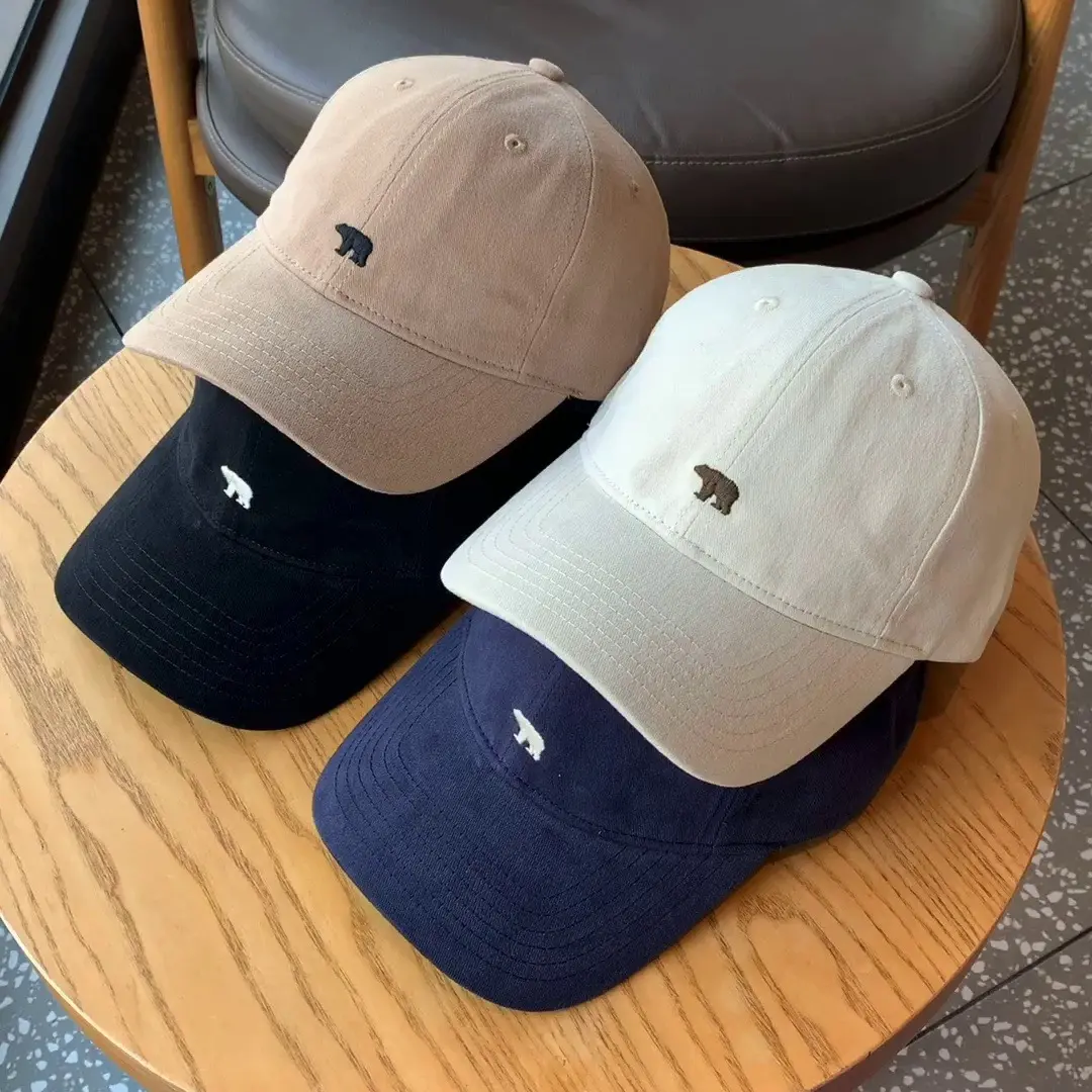 Retro Embroidery Baseball Cap for Women Men Solid Color Hip Hop Snapback Hat Spring Summer Adjustable Couple Sun Hats