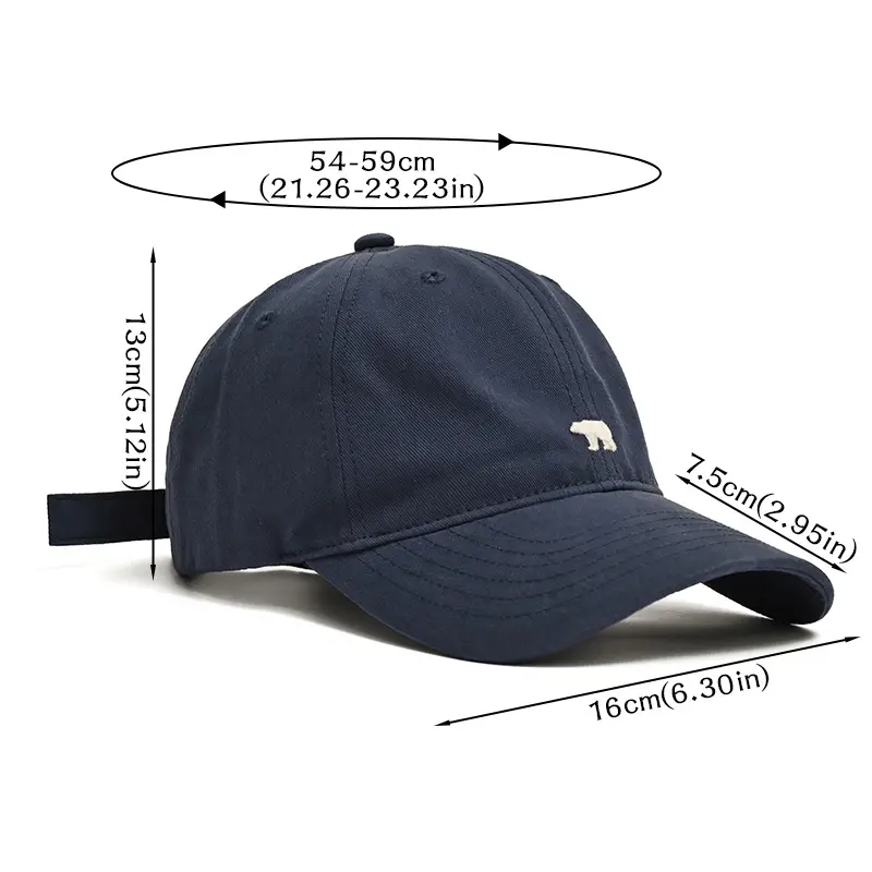 Retro Embroidery Baseball Cap for Women Men Solid Color Hip Hop Snapback Hat Spring Summer Adjustable Couple Sun Hats