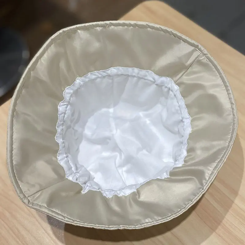 Adjustable Drawstring Fishing Bucket Hat Women UV Protection Bob Fisherman Cap Breathable Outdoor Cycling Solid Color Sun Hats