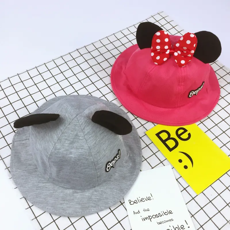 Cute Kids Snapback Baseball Caps With Ears Summer Baby Sun Hats Toddler Children Baby Boy Girls Hats Hip Hop Caps Bonnet Enfant