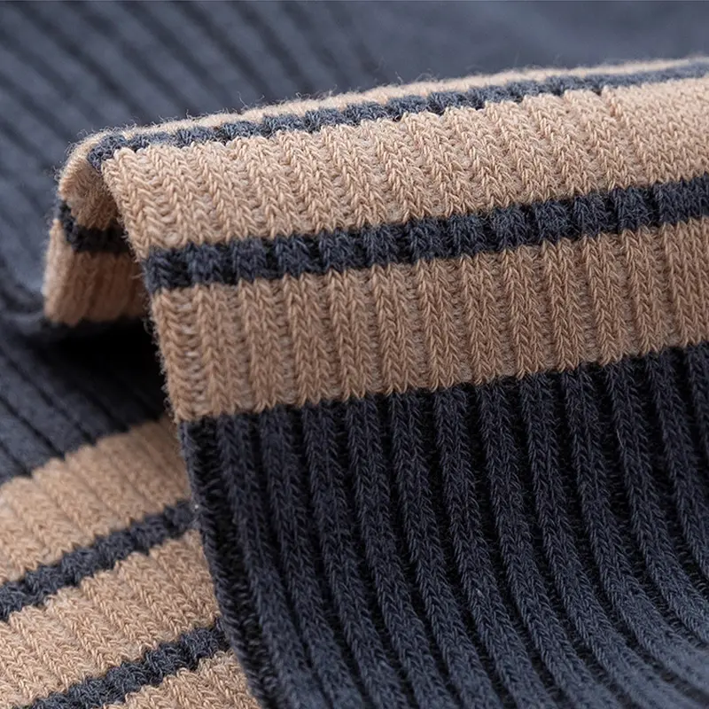 5 Pairs Striped Cotton Socks for Men Retro Cotton Breathable Ankle Sock Summer Sweat Absorption Male Sports Socks