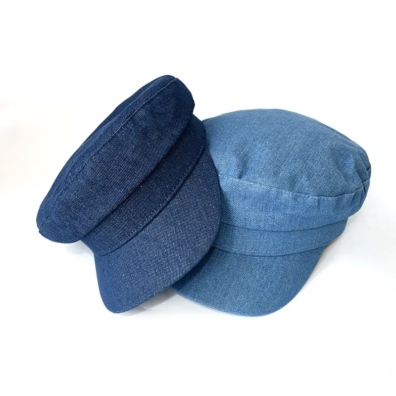 Japanese and Korean Light Denim Casual Duckbill Hat, Retro Fashion Versatile, Street Minimalist Casual Artist Hat