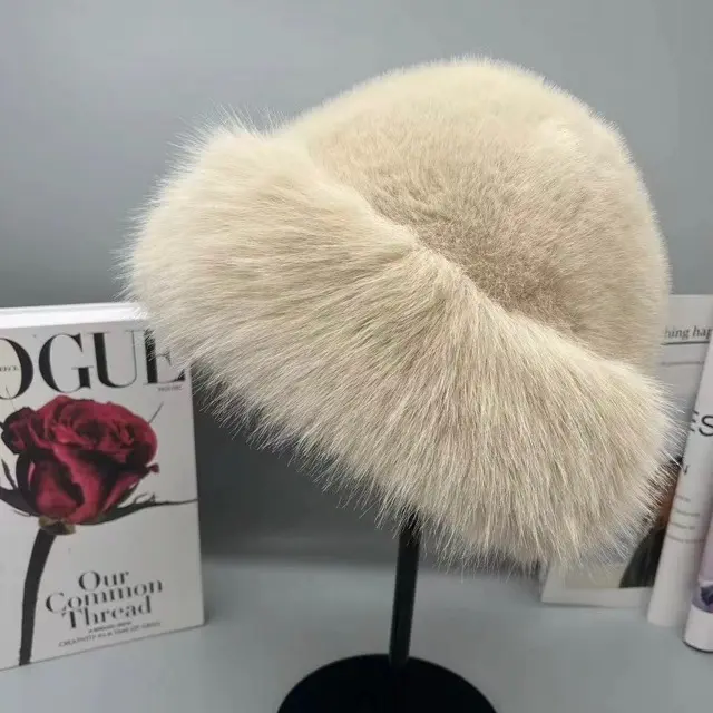 2024 New Winter Plush Fisherman Hat For Women, Fashionable And Versatile, Warm, Windproof And Cold Proof Basin Hat
