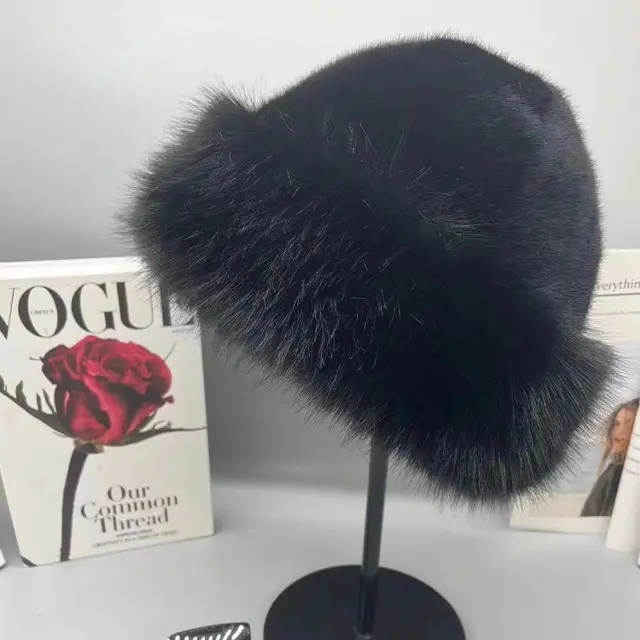 2024 New Winter Plush Fisherman Hat For Women, Fashionable And Versatile, Warm, Windproof And Cold Proof Basin Hat