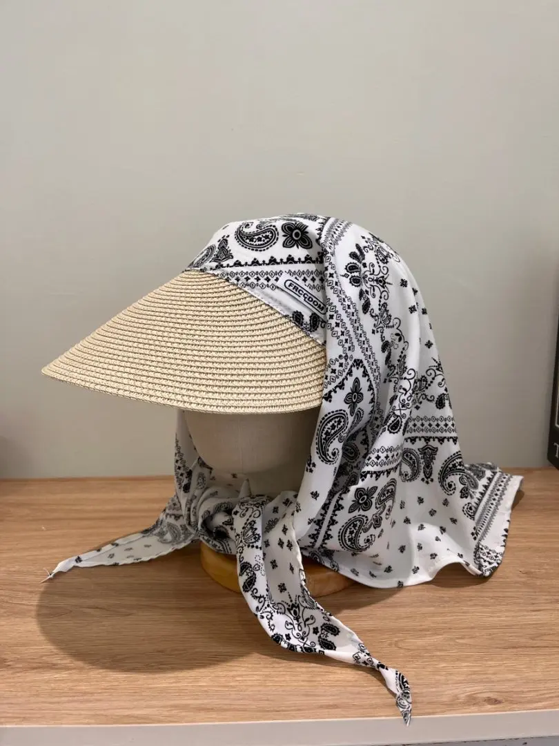 Japanese And Korean Fashion Versatile Plaid Small Fresh Headscarf Hat For Summer Sun Protection And Shade Versatile Duckbill Hat