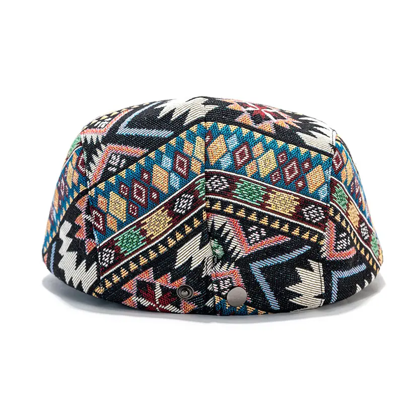 Korean Fashion Jacquard Beret Children's British Retro Duckbill Cap Ethnic Style Personalized Progressive Hat