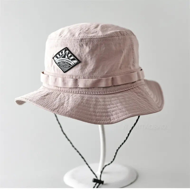 New Solid Color Quick Drying Flat Top Fisherman Hat For Men And Women, Fashionable And Casual Versatile Hiking And Camping Hat