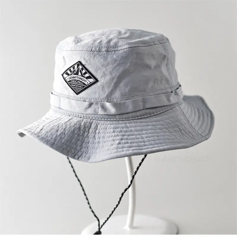 New Solid Color Quick Drying Flat Top Fisherman Hat For Men And Women, Fashionable And Casual Versatile Hiking And Camping Hat