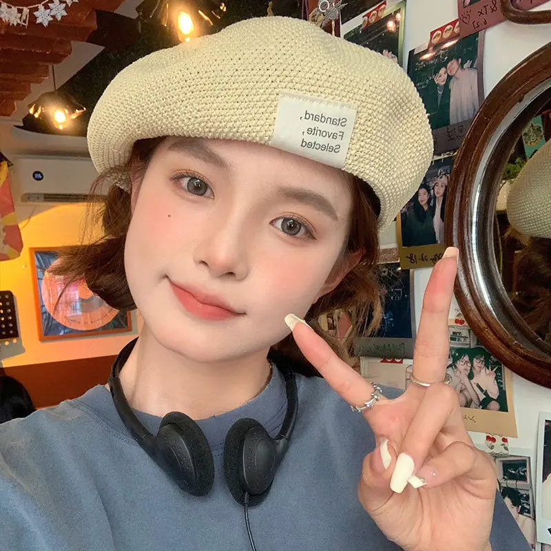 Summer Beret For Women  New Style, Small And Thin, Versatile, Big Head Circumference, Painter's Hat