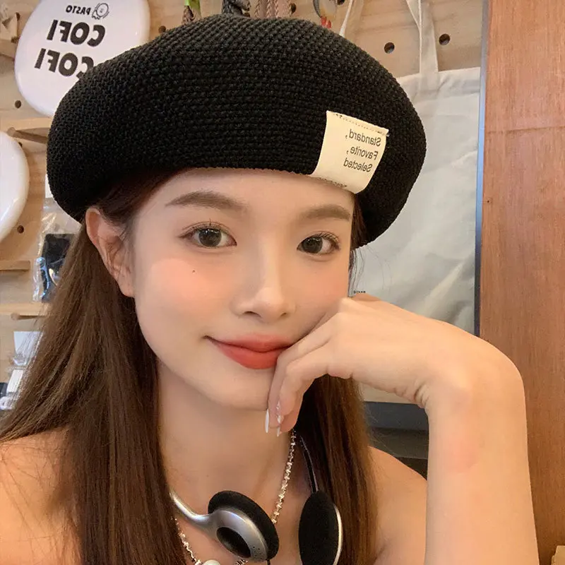 Summer Beret For Women  New Style, Small And Thin, Versatile, Big Head Circumference, Painter's Hat