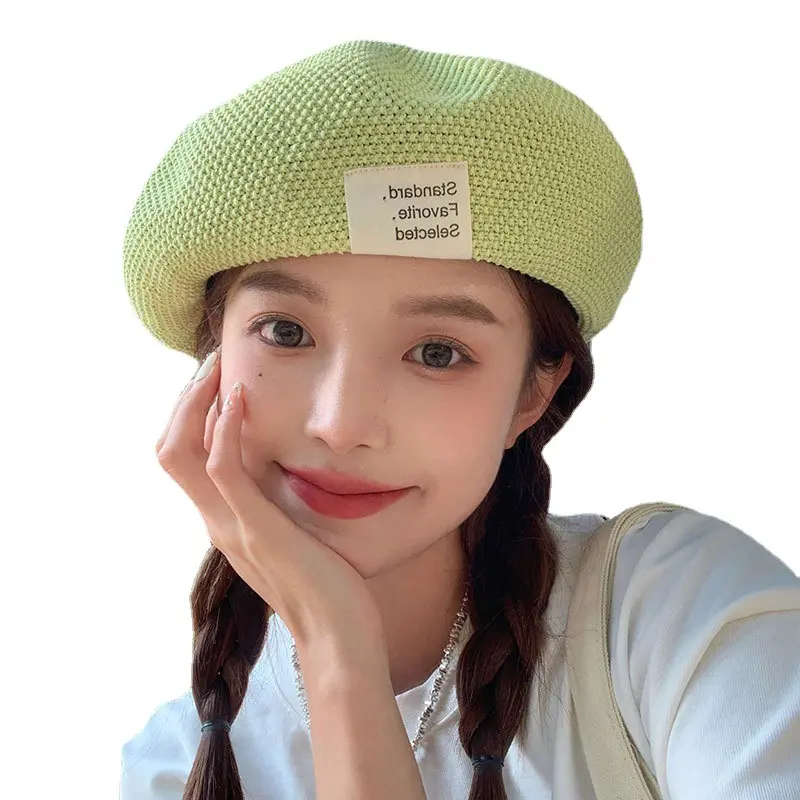 Summer Beret For Women  New Style, Small And Thin, Versatile, Big Head Circumference, Painter's Hat