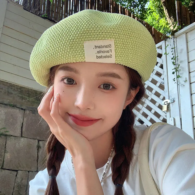Summer Beret For Women  New Style, Small And Thin, Versatile, Big Head Circumference, Painter's Hat