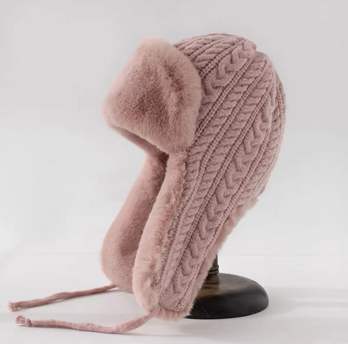 Extended Ear Protection Lei Feng Hat Women's Knitted Hat Winter Cycling Warm and Cold proof Korean Edition Versatile Hat