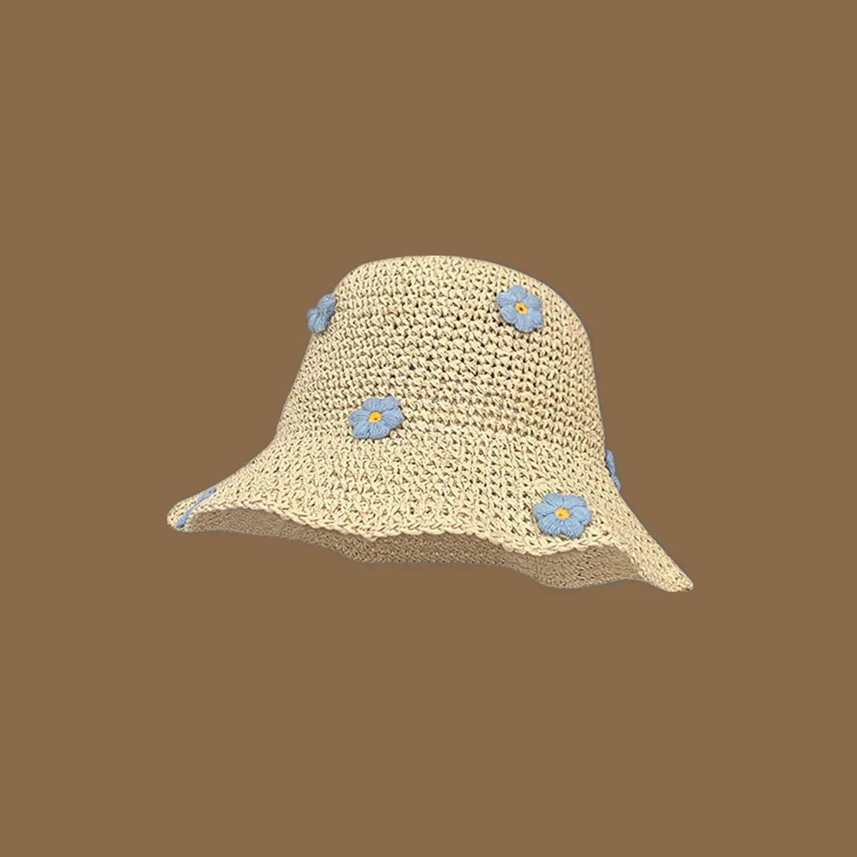 Korean Handmade Straw Hat For Women, Japanese Small fresh Sunshade Hat For Spring And Summer Outings, Sunscreen Hat
