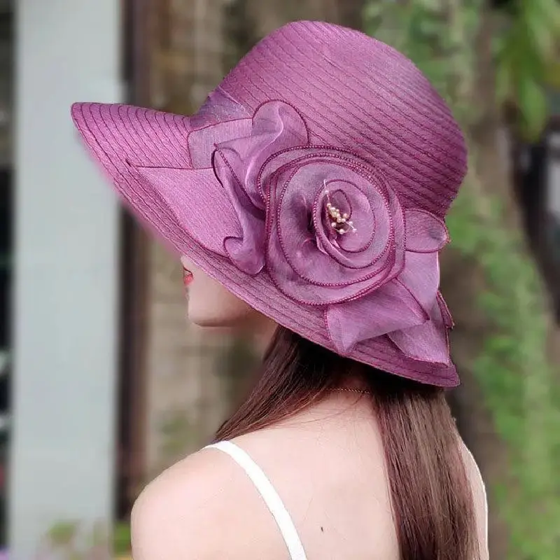 Sunshade Hat, Sun Protection Hat, Foldable Flower Versatile Fisherman Hat, Large Brimmed Beach Hat, Women's Cool Hat