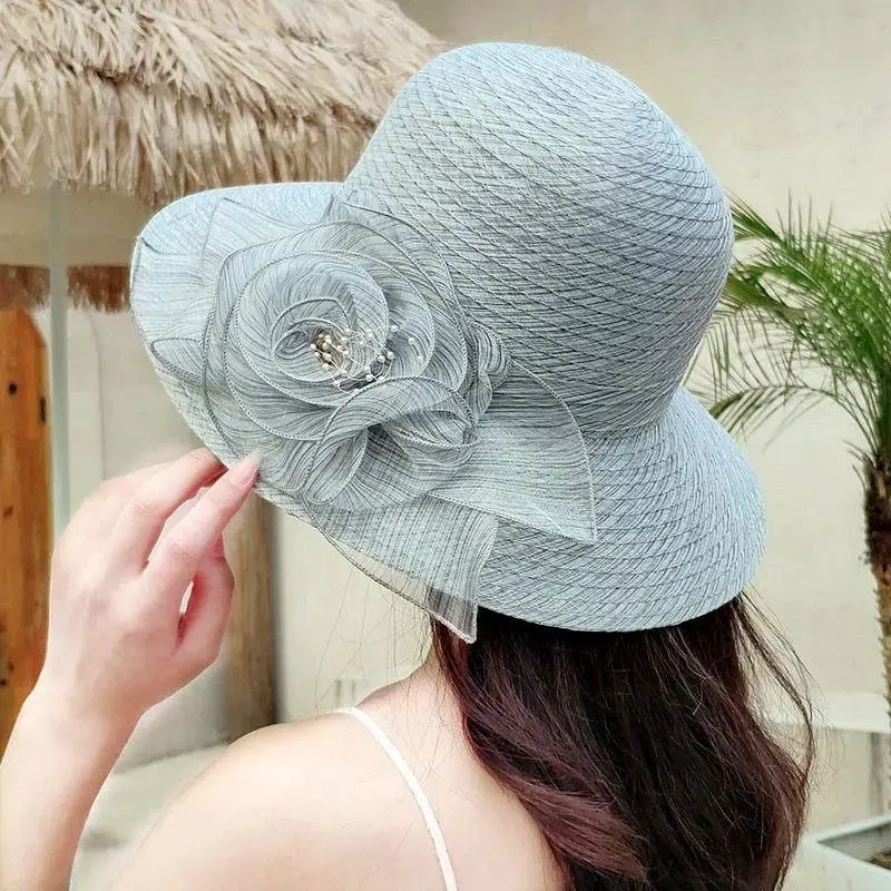 Sunshade Hat, Sun Protection Hat, Foldable Flower Versatile Fisherman Hat, Large Brimmed Beach Hat, Women's Cool Hat