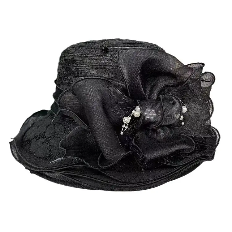 Flower Fascinators Races Hats For Women Elegant Banquet Fascinator Hat Girls Ladies Formal Wedding Dress Fedora Hats