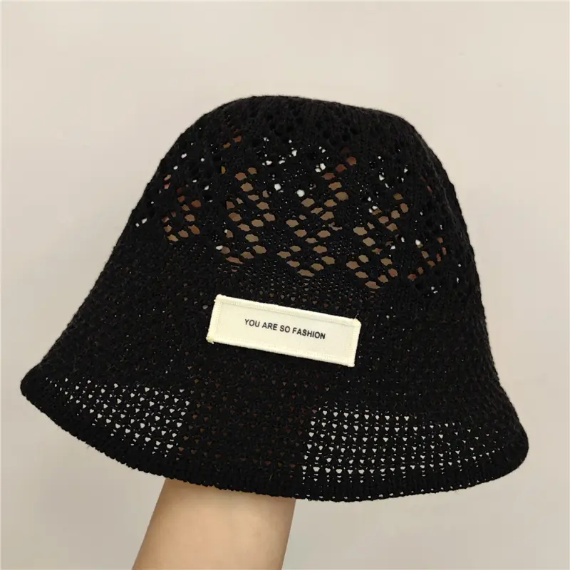 Korean Version Hollow Fisherman Hat Women Spring and Summer Thin Outdoor Sunshade Sun Hats Trend Versatile Bucket Basin Cap