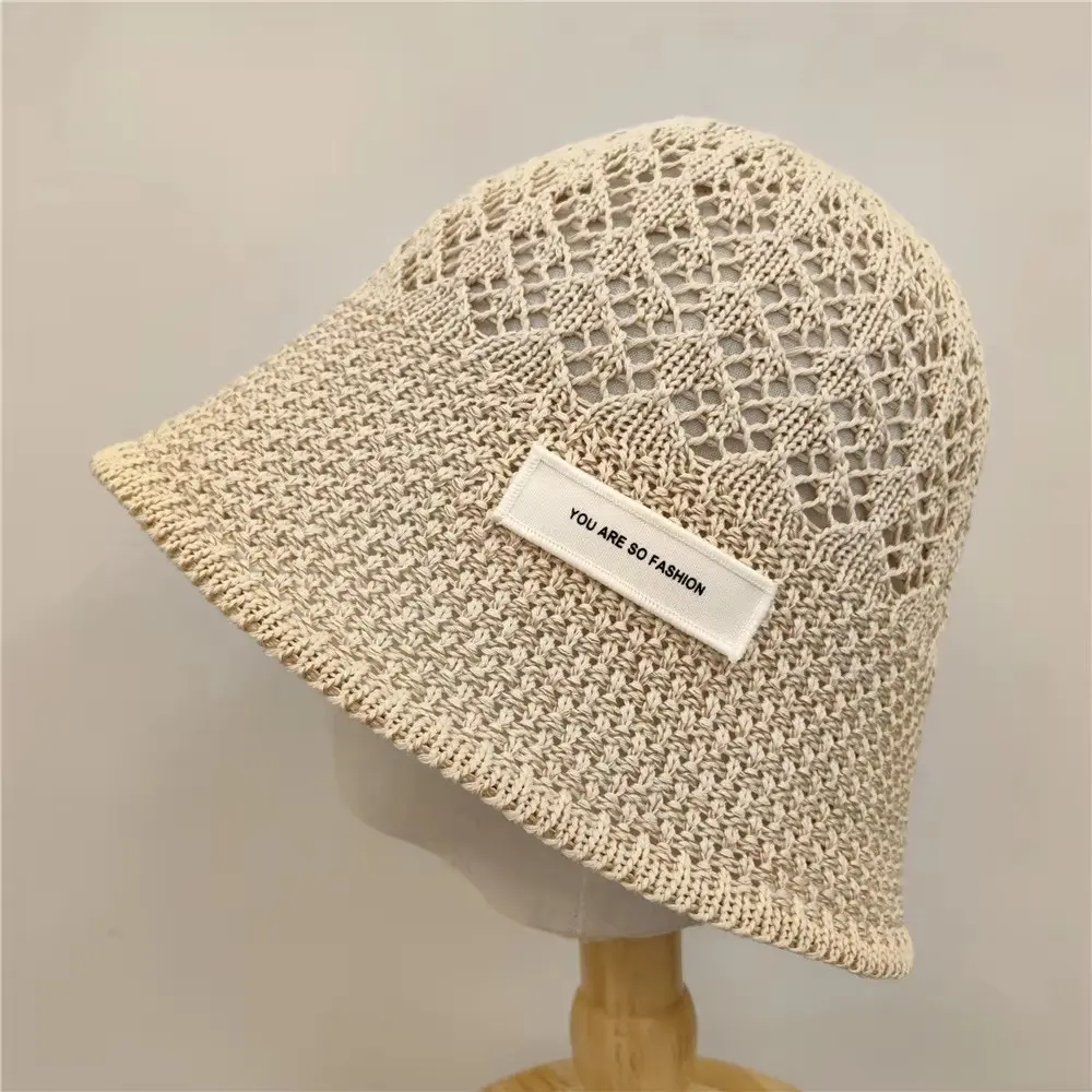 Korean Version Hollow Fisherman Hat Women Spring and Summer Thin Outdoor Sunshade Sun Hats Trend Versatile Bucket Basin Cap