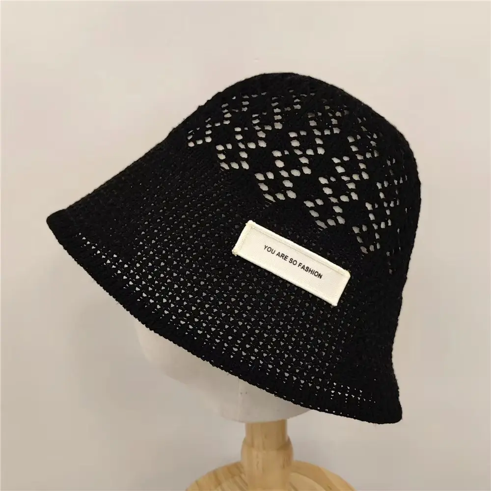 Korean Version Hollow Fisherman Hat Women Spring and Summer Thin Outdoor Sunshade Sun Hats Trend Versatile Bucket Basin Cap