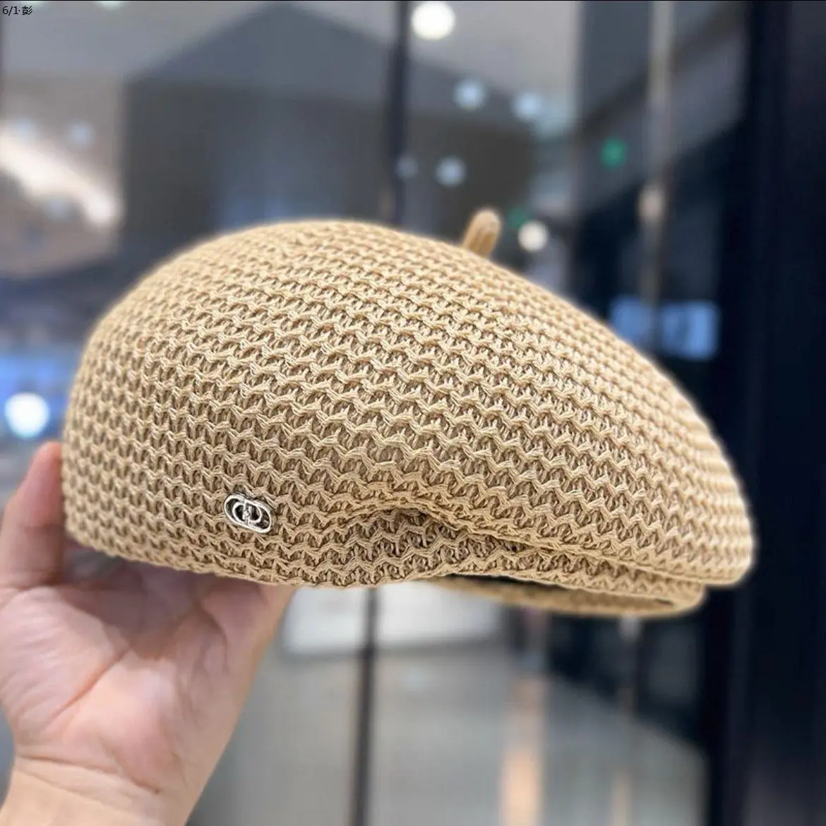 Japanese Beret Children 2024 New Fashionable and Versatile Face Showing Small Summer British Wind Hat Mesh Beret