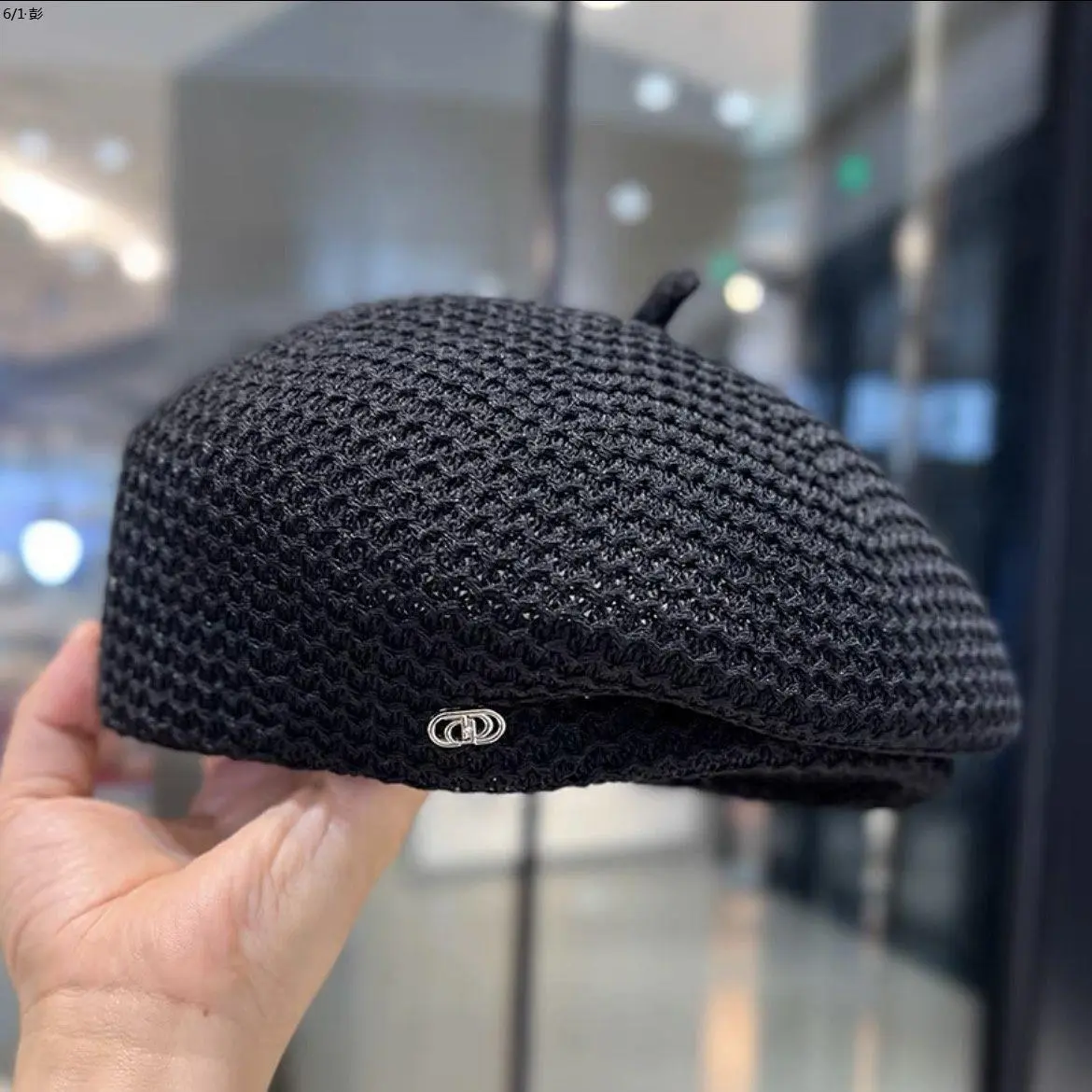 Japanese Beret Children 2024 New Fashionable and Versatile Face Showing Small Summer British Wind Hat Mesh Beret