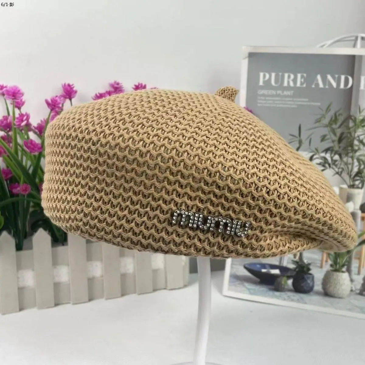 Japanese Beret Children 2024 New Fashionable and Versatile Face Showing Small Summer British Wind Hat Mesh Beret