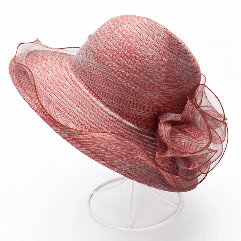 Summer Large Brimmed Fisherman Hat Lace Women's Beach Sun Protection And Sunshade Hat Organza Hat Summer Sun Hat Cool Hat