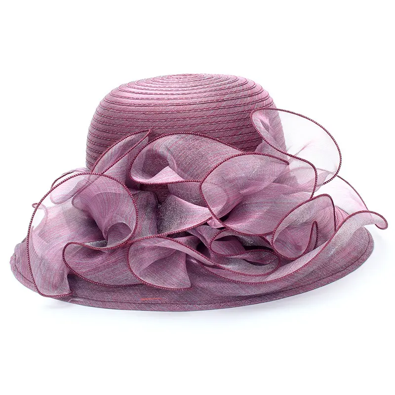 Summer Large Brimmed Fisherman Hat Lace Women's Beach Sun Protection And Sunshade Hat Organza Hat Summer Sun Hat Cool Hat