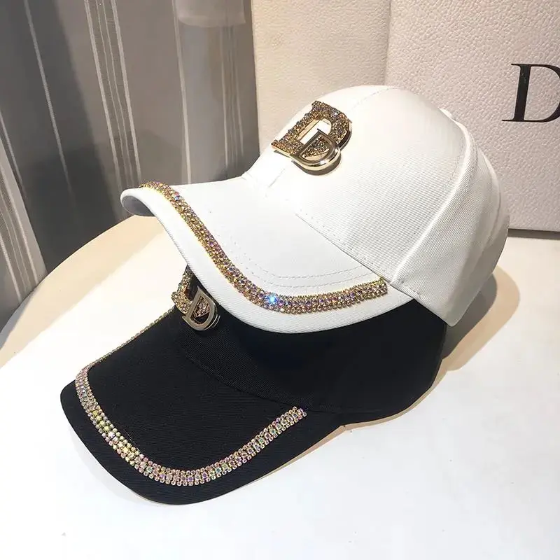2021 New Letter Baseball Caps  Rhinestone Hat Cotton K Kop Cap Hip Hop Cap Hats for Women Snap Back  bone