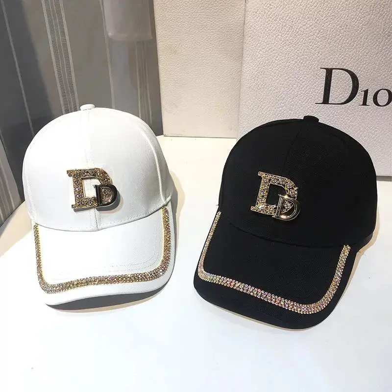 2021 New Letter Baseball Caps  Rhinestone Hat Cotton K Kop Cap Hip Hop Cap Hats for Women Snap Back  bone
