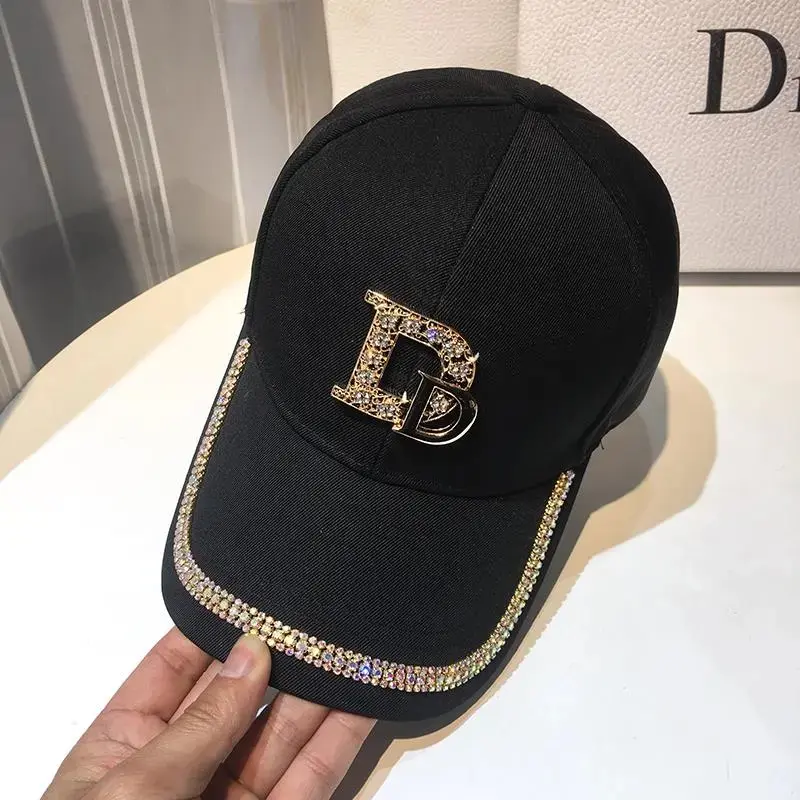 2021 New Letter Baseball Caps  Rhinestone Hat Cotton K Kop Cap Hip Hop Cap Hats for Women Snap Back  bone
