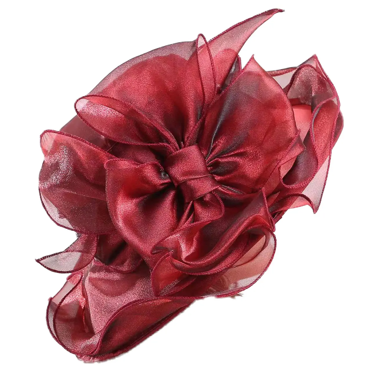 Women Organza Mesh Hat Ruffles Wide Brim Summer Bridal Sun Hat French Europe And America Exquisite Party Cap Beach Cap